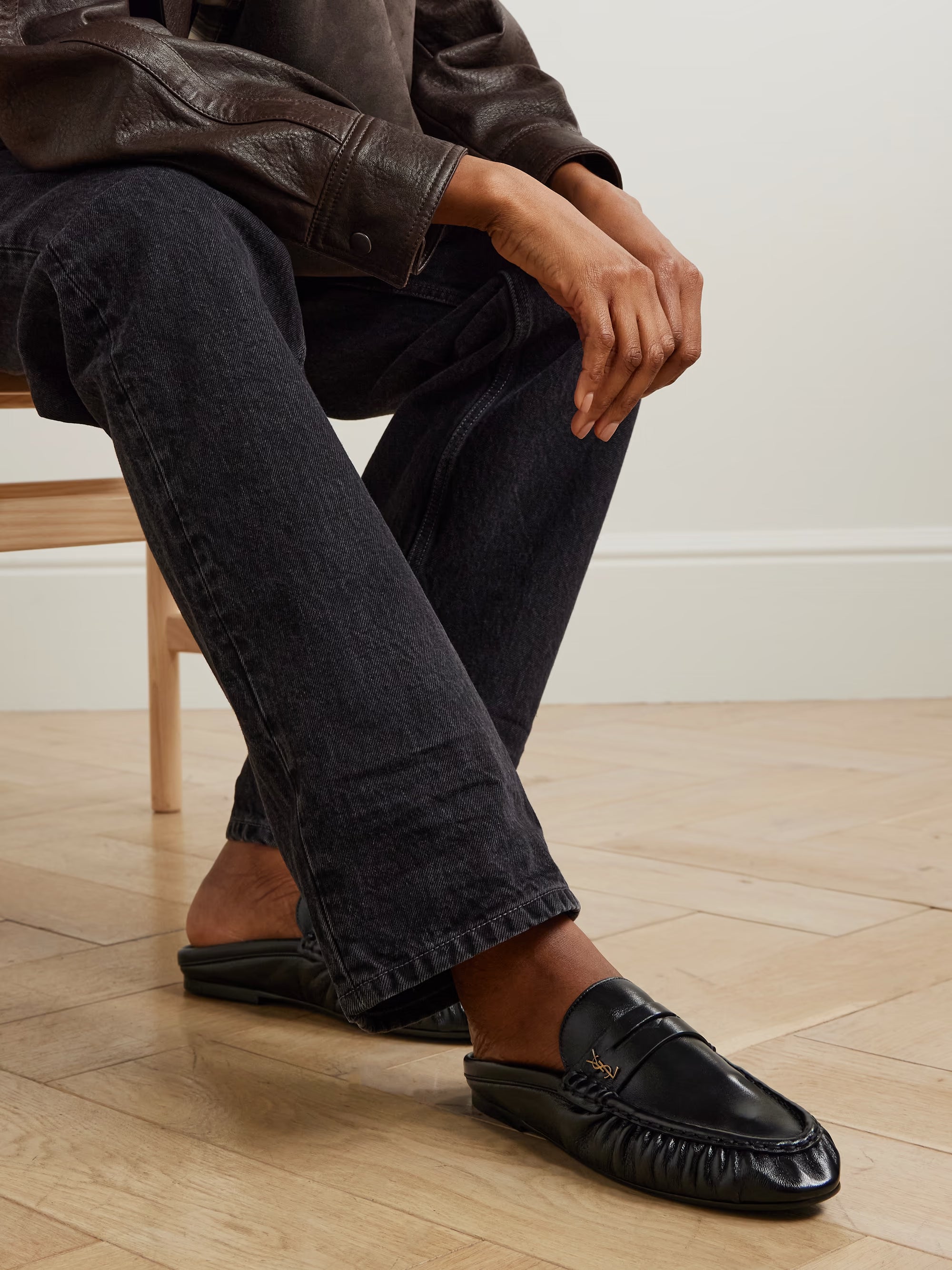 Le Loafer logo-embellished mules