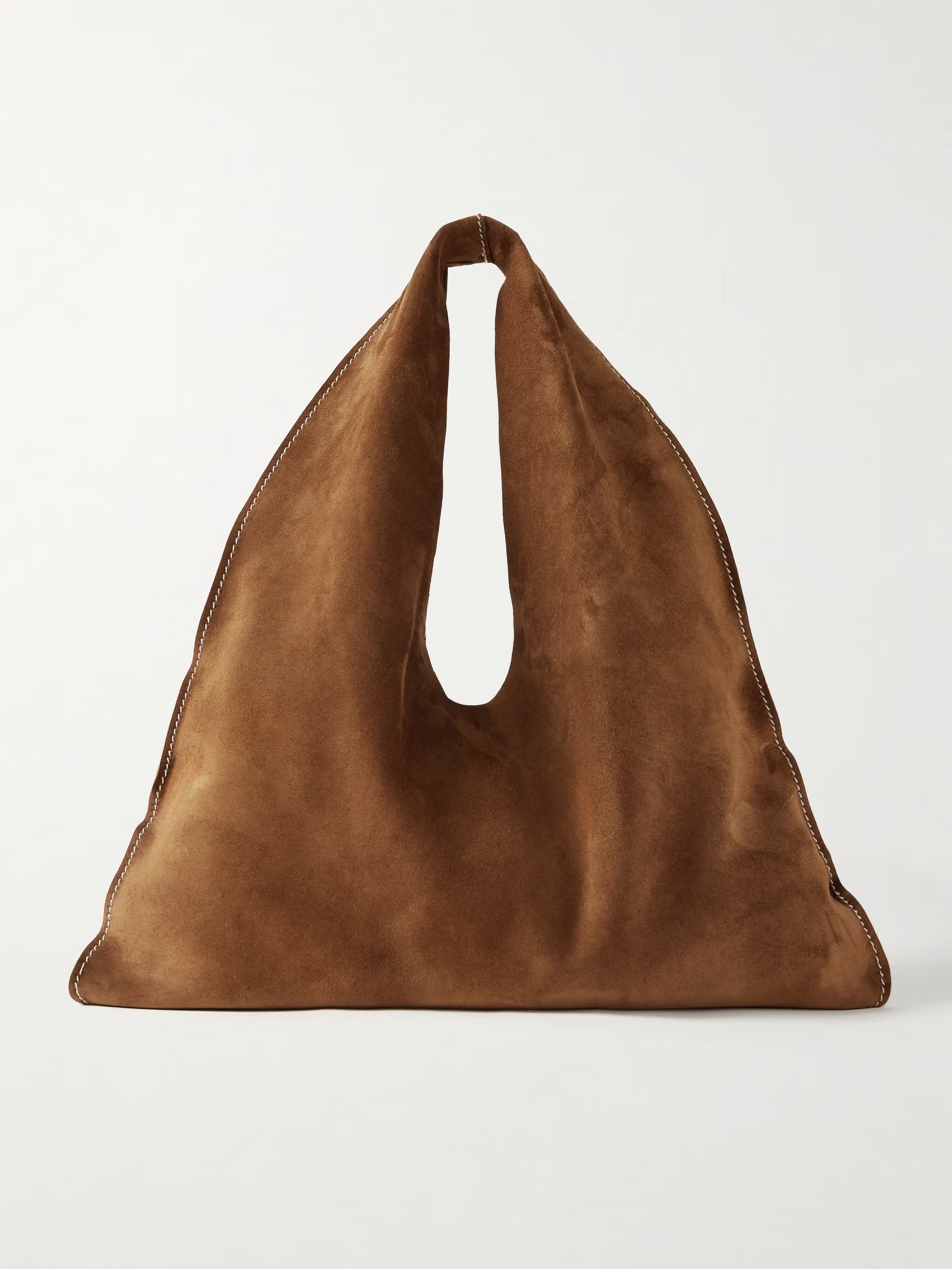 Bindle small suede shoulder bag
