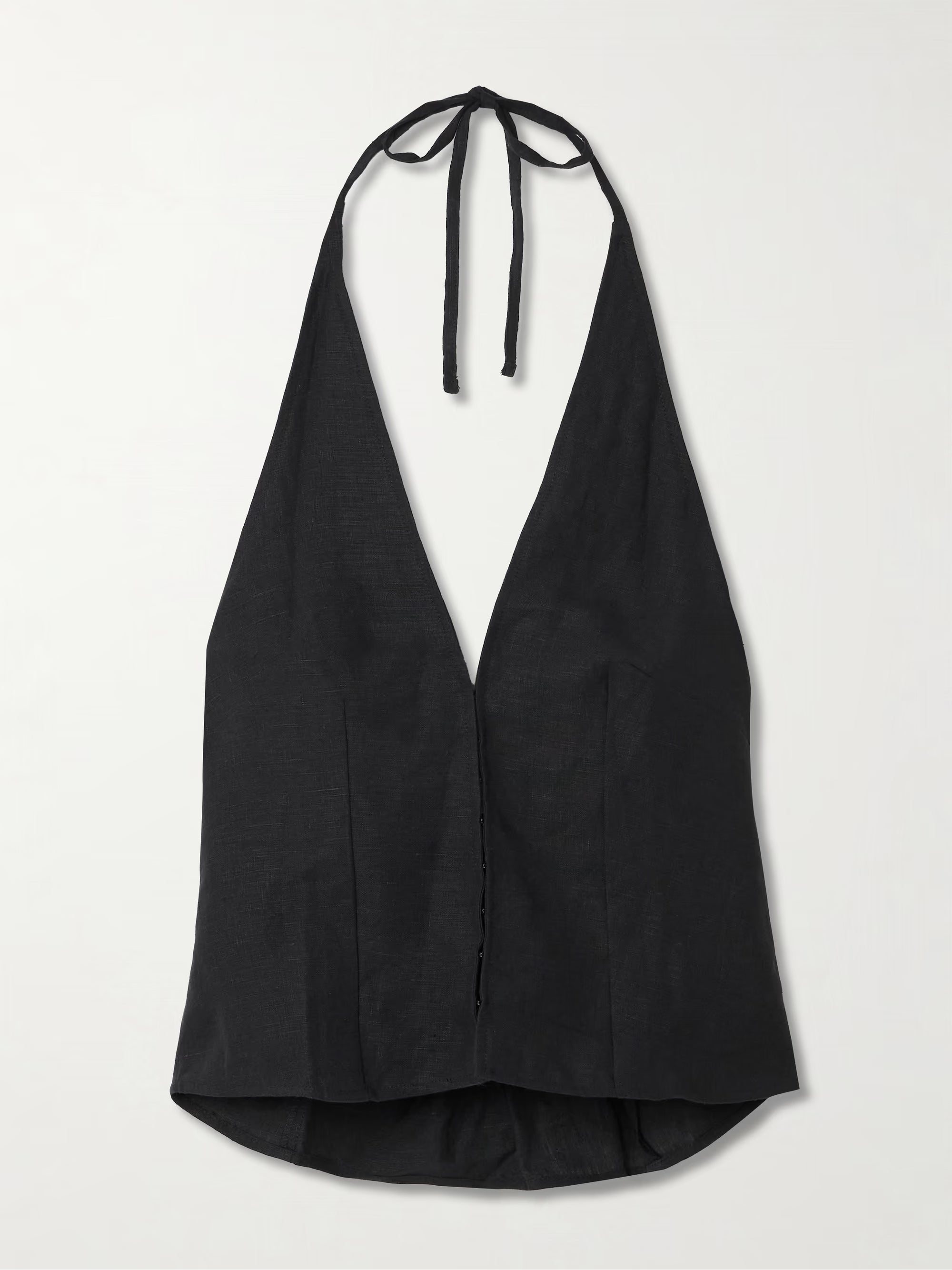 Linen halterneck top