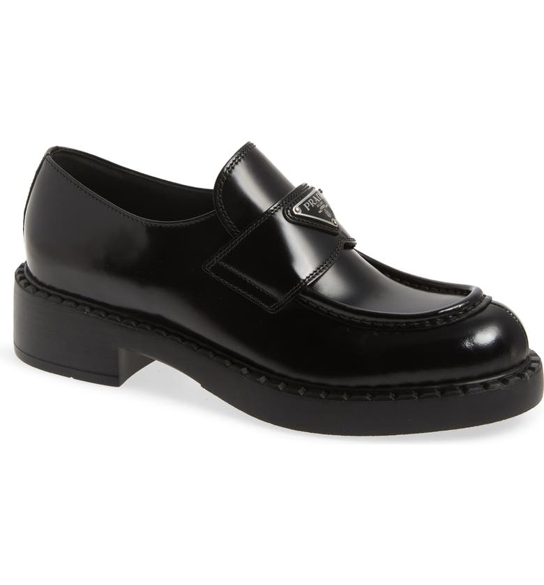 Prada Triangle Logo Loafer