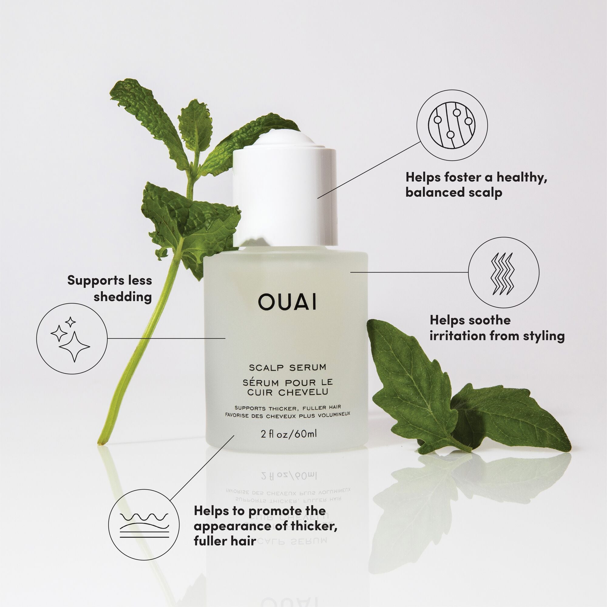 OUAI Hydrating Scalp Serum for Healthy, Fuller Looking Hair